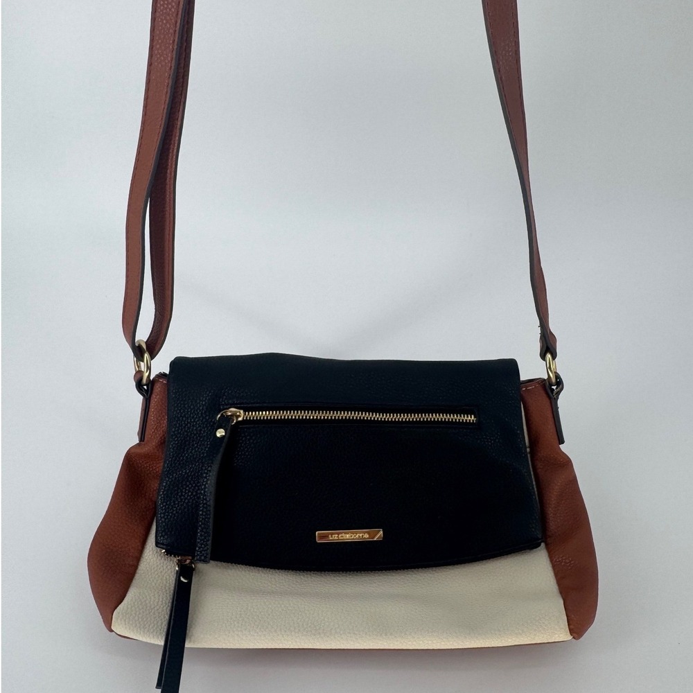Liz Claiborne Colorblock Women Crossbody Bag Medium Multi-Color Gold Hardware